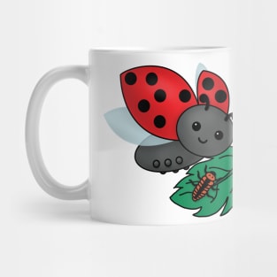 Mom Ladybug with Larvae Mug